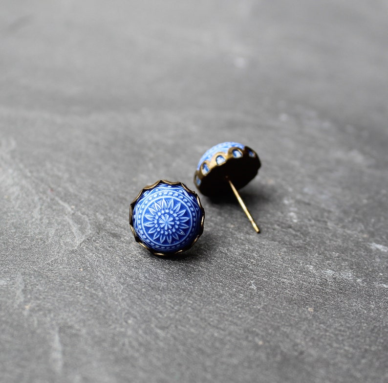 Mosaic \u2022 Earrings bronze colored gift gift idea woman/'s girlfriend/'s birthday Christmas