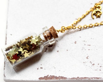 Golden Stars • Necklace Glass | Necklace | Gift idea woman | girlfriend | sister | mummy