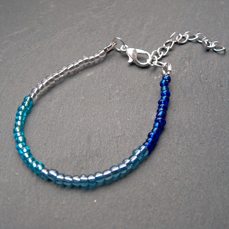 Summer Breeze Armband Perlen Farbverlauf Armschmuck Geschenke für Frauen Freundin Schwester Mama Bild 1