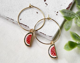 Melon • Hoop earrings | Earrings | Gift idea woman | girlfriend | Sister