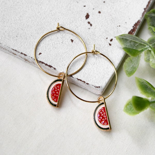 Melon • Hoop earrings | Earrings | Gift idea woman | girlfriend | Sister