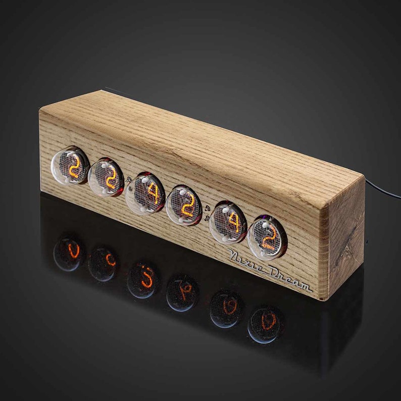 Nixie Tube Clock Desk Clock Nixie Clock Mens Gift Anniversary Etsy