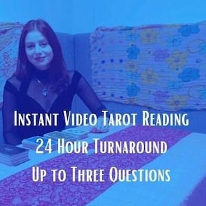 Sofortige Video-Tarot-Lesung - 24-Stunden-Turn around - Bis zu drei Fragen