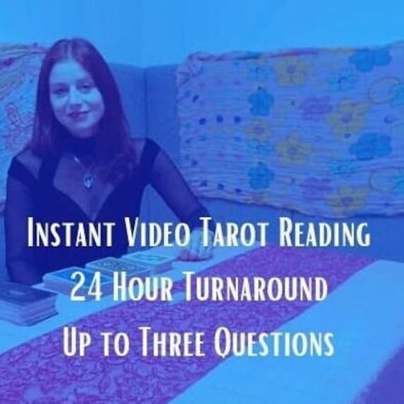 Instant Video Tarot Reading --  24 Hour Turnaround --Up to Three Questions