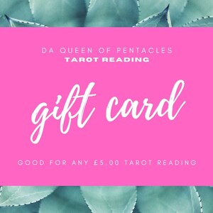 Tarot-Lesung-Geschenkgutschein 5 Pfund