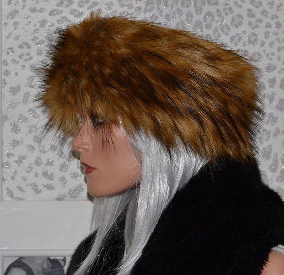 Luxury Brown Fur Headband Brown Mink Fur Headband by FurbySD main image 3