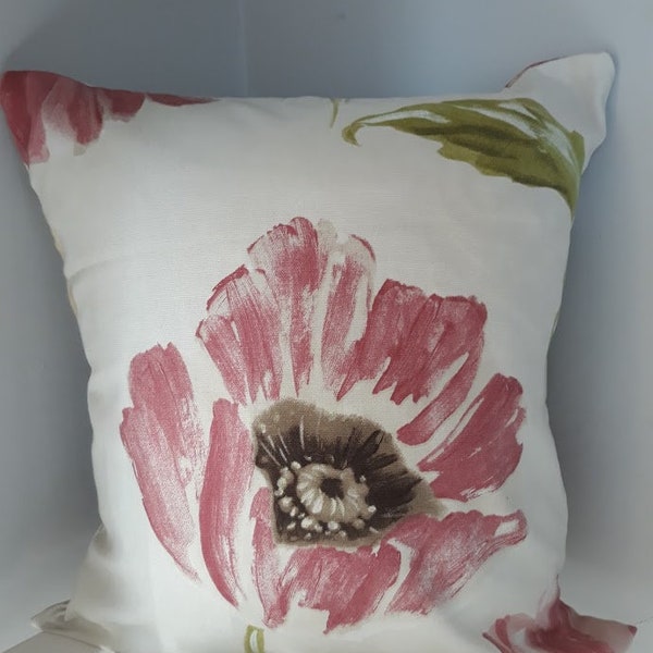 Housse de coussin/oreiller Floral cousu à la main rose