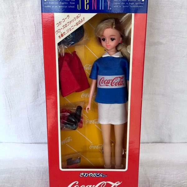 Vintage 1991 Very rare Takara Coca cola Japanese Jenny doll~ Coca cola jenny doll~ vintage jenny dolls~jenny barbie dolls~Takara barbie doll