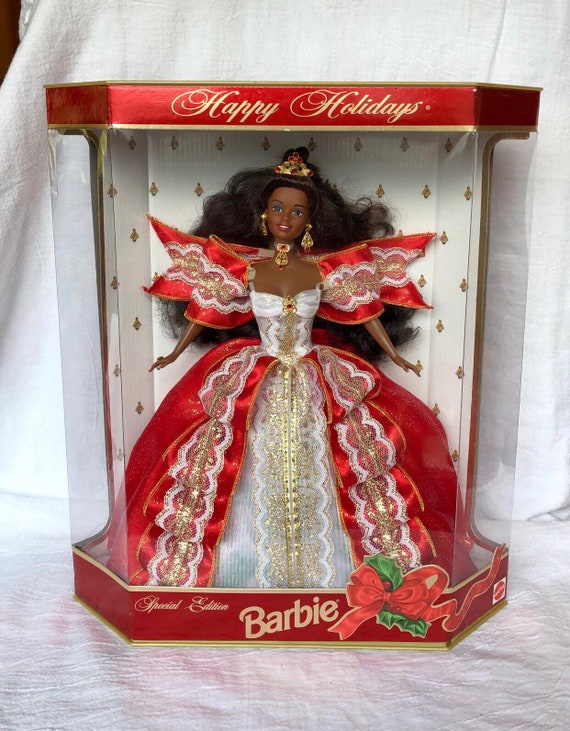 Vintage African American mattel 1997 Happy Holidays barbie | Etsy