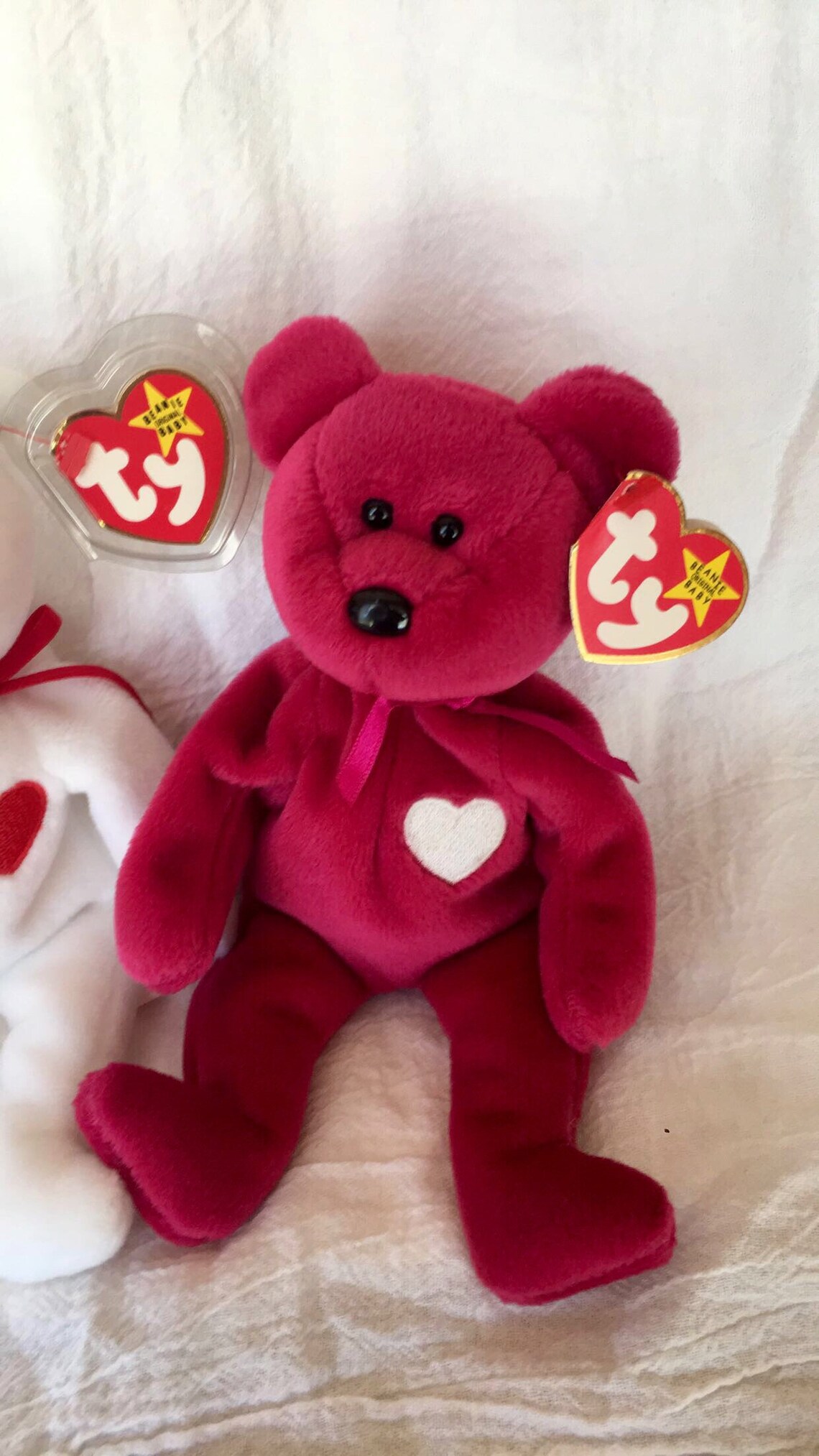 Valentino and Valentina Beanie Babies Beanie Baby Bears Rare Etsy