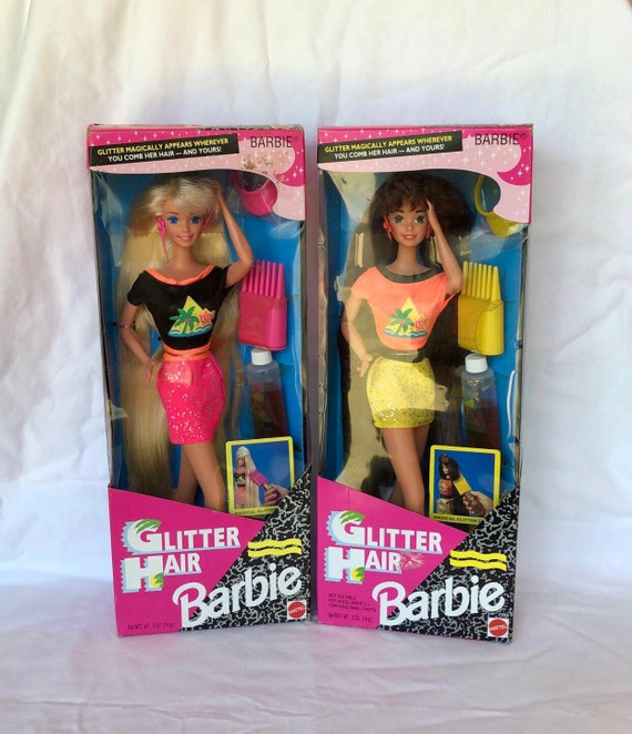 glitter hair barbie 1993