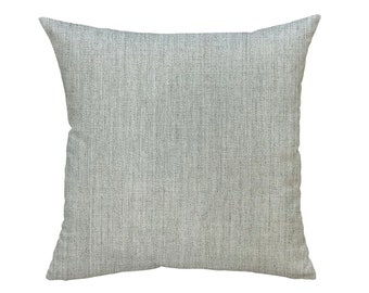 Outdoor granite pillow case made with Sunbrella Canvas granite fabric - By Renaissance Cushions
