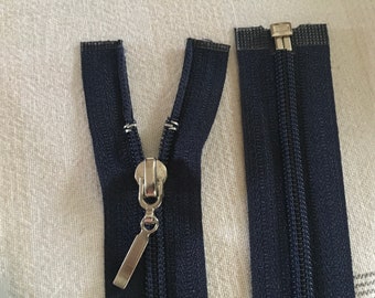 Separating Navy Zipper #5 - Pack of 10 Zippers