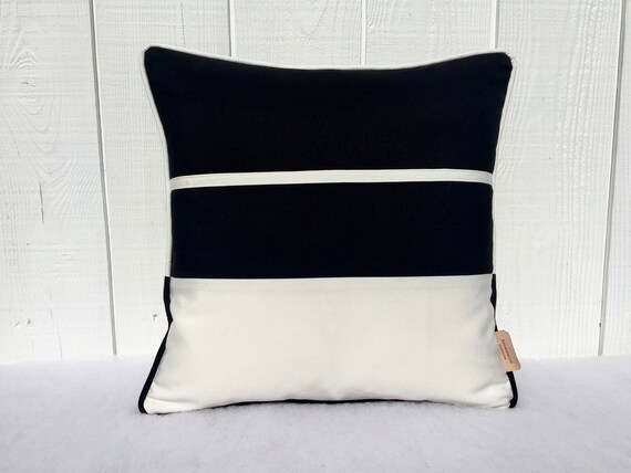 Black And White Outdoor Pillows Outdoor Pillows For Boat And Etsy