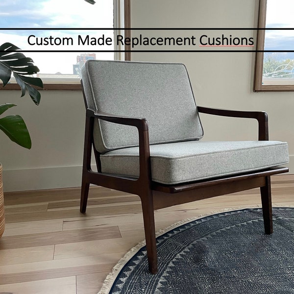 Request - Replacement cushions for Mid century chairs - Custom made cushions for chair- custom made by Renaissance Cushions