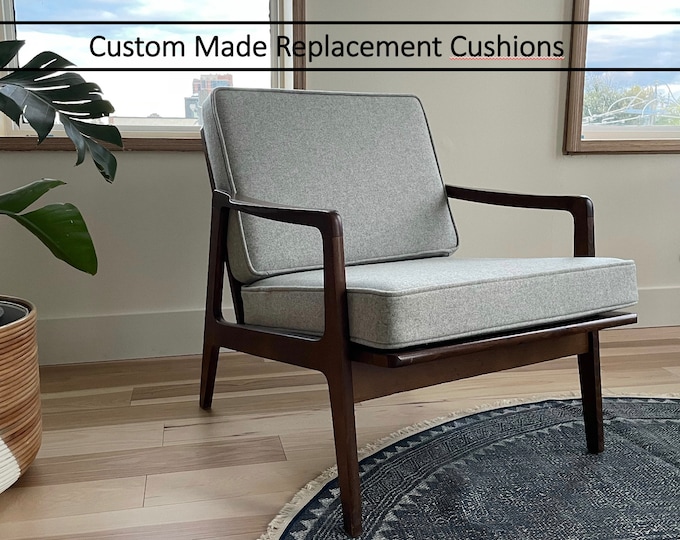 Request Replacement Cushions for Mid Century Chairs Custom Made