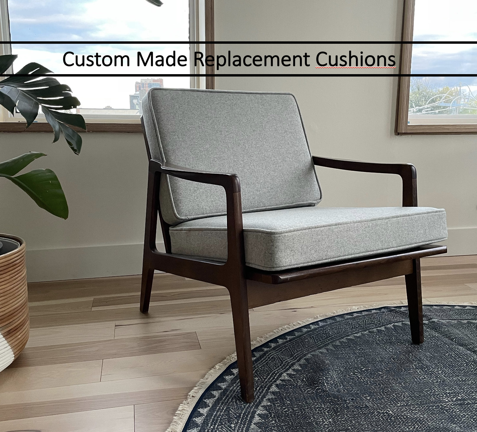 Mid century chair replacement cushions hotsell