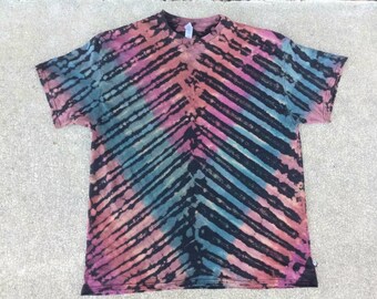Diagonal tie dye shirt
