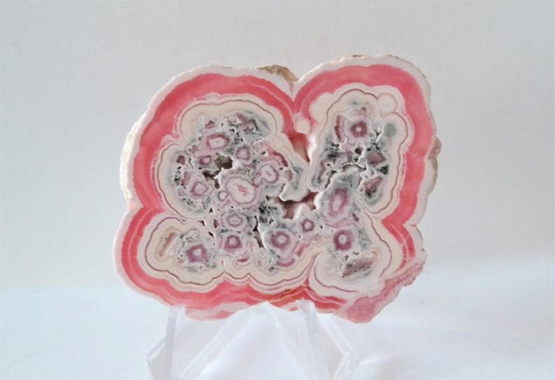 Rhodochrosite slice healing crystals metaphysical stone image 1