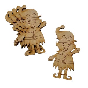 5 Pack MDF Wooden Fairy Door Accessories Fairy Garden Christmas Elf
