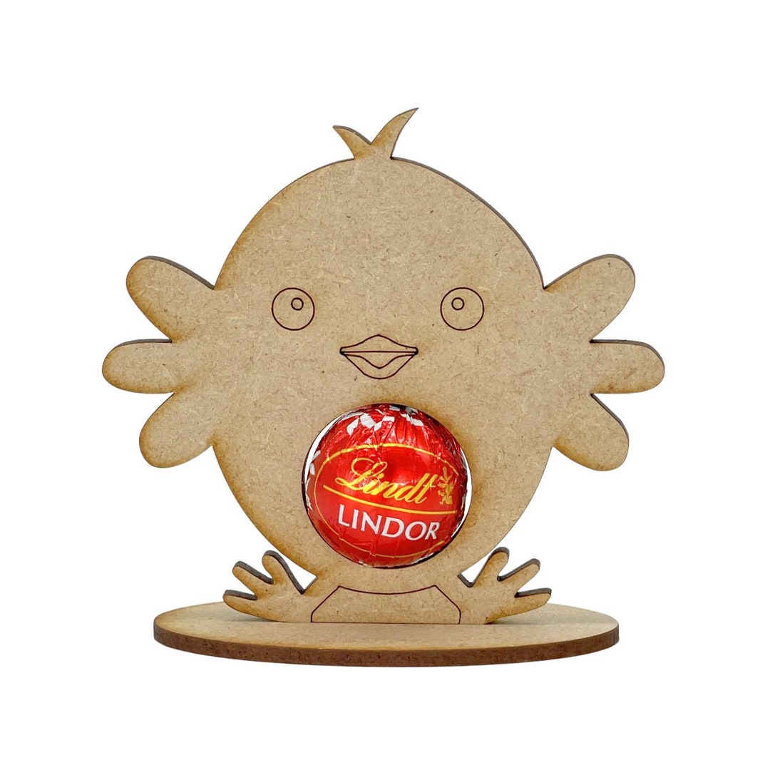 MDF Easter Lindt Chocolate Holder Wood Craft Blank Shape Lindt