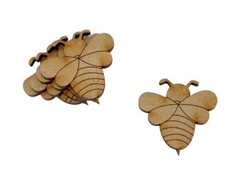 5 Pack MDF Wooden Fairy Door Accessories Bee's