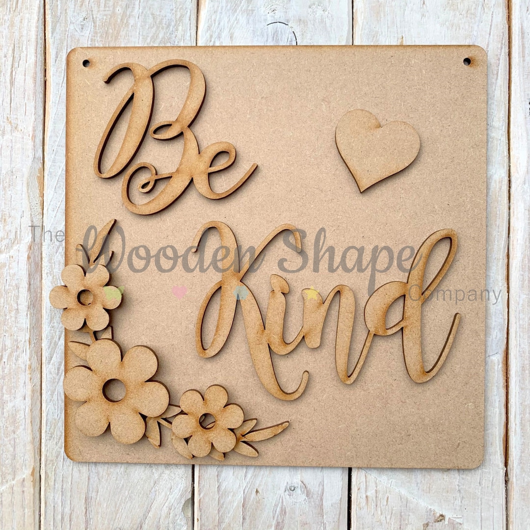 Mdf Laser Cut Craft KIT DIY Wooden Craft Kit Creative Craft Pack SP Be