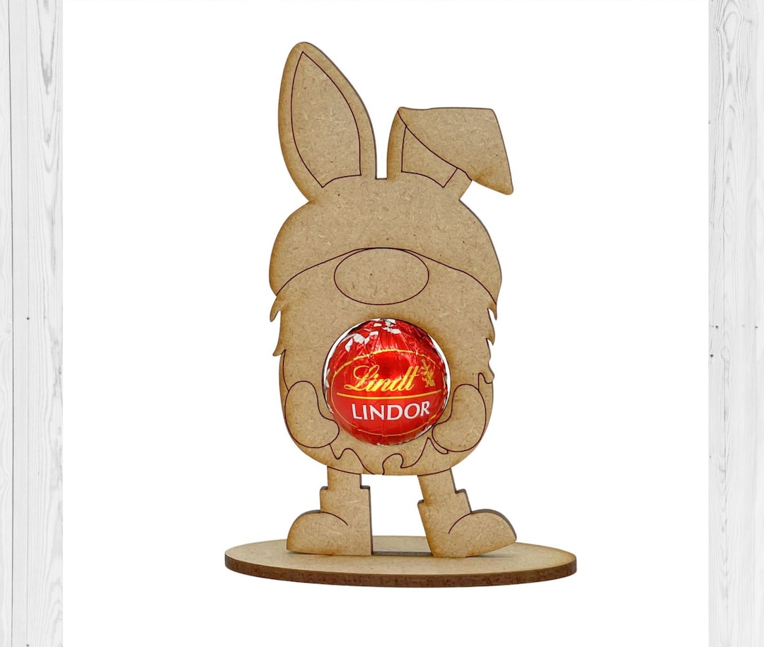 MDF Easter Lindt Chocolate Holder Wood Craft Blank Shape Lindt