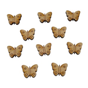 10 Pack MDF Wooden Fairy Door Accessories Fairy Butterflies