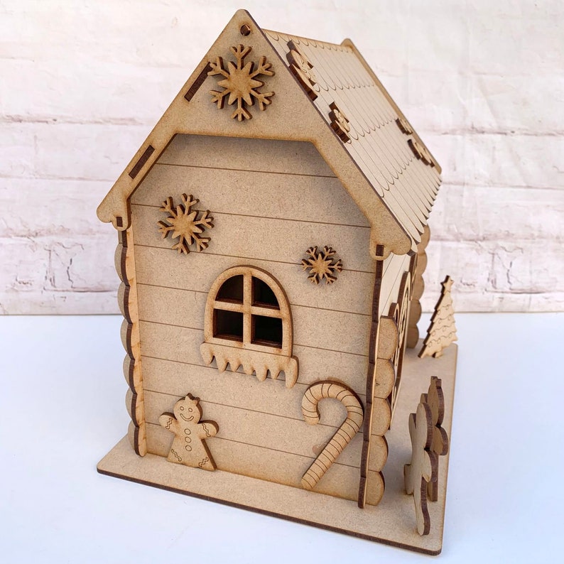 Blank Craft Kit Laser Cut Wooden MDF 3D Craft Kit Christmas Etsy