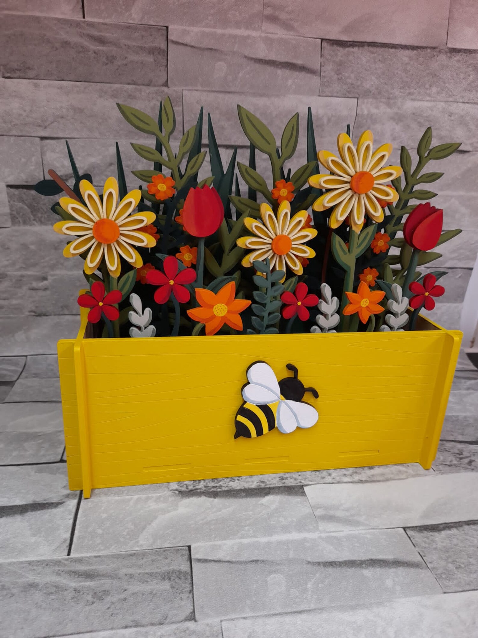 DIY 3D Layered MDF Flower Pot, Make Your Own Flower Pot, Flower Window