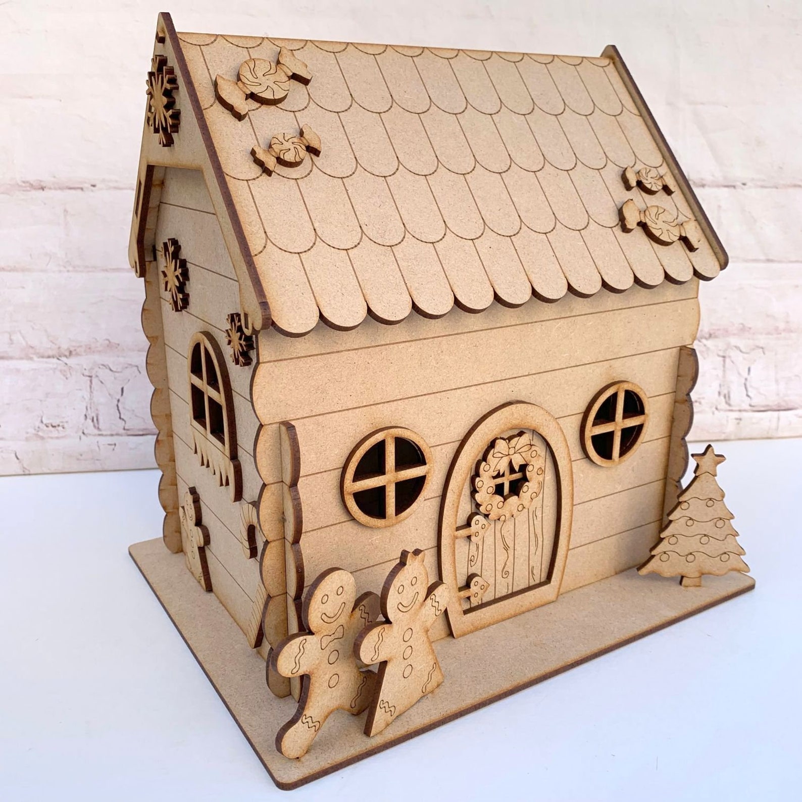 Blank Craft Kit Laser Cut Wooden MDF 3D Craft Kit Christmas Etsy Denmark