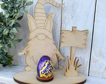 MDF wooden laser cut Easter egg holder creme egg kinder egg holder Craft Kit DIY