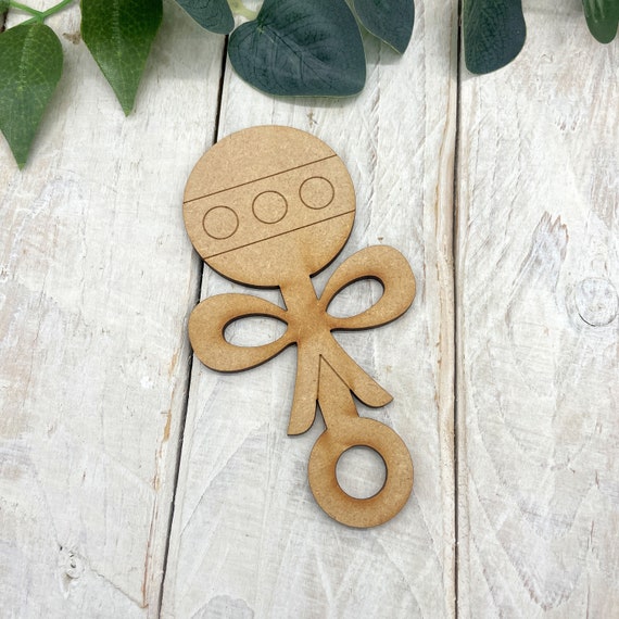 Baby MDF Embellishments Craft Shape, Wood Blank DIY Decoration