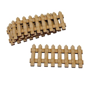 5 Pack MDF Wooden Fairy Door Accessories Fairy Garden Fairy Fence