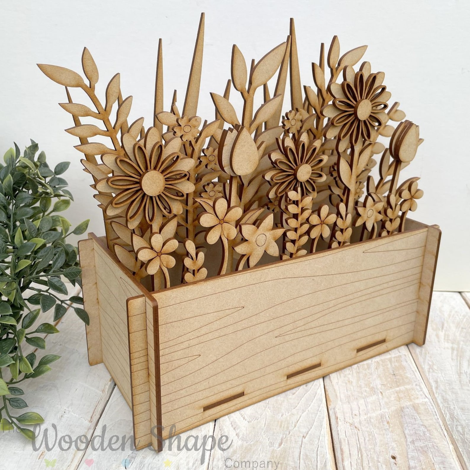 DIY 3D Layered MDF Flower Pot, Make Your Own Flower Pot, Flower Window