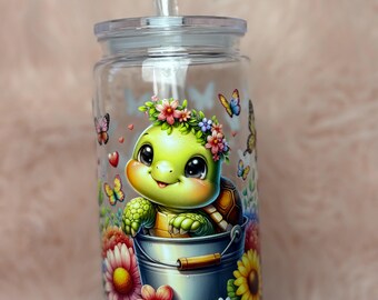 Sea Turtle Plastic 16 oz Tumbler