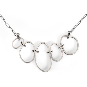 Boulders Necklace - Forged Sterling Silver - Handcrafted Jewelry - Statement Necklace - Contemporary Jewelry - Modern - Unique Necklace