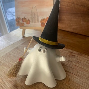 Halloween home decor/ spooky season / Ghost tea lights / Halloween home decor / spooky home decor / spooky gifts / rustic ghost /fall decor image 4
