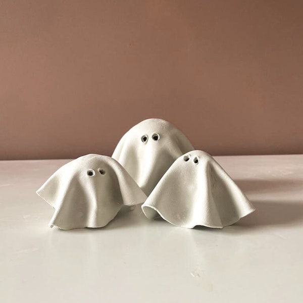 Halloween home decor/ spooky season / Ghost tea lights / Halloween home decor / spooky home decor  / spooky gifts / unusual gifts/fall decor