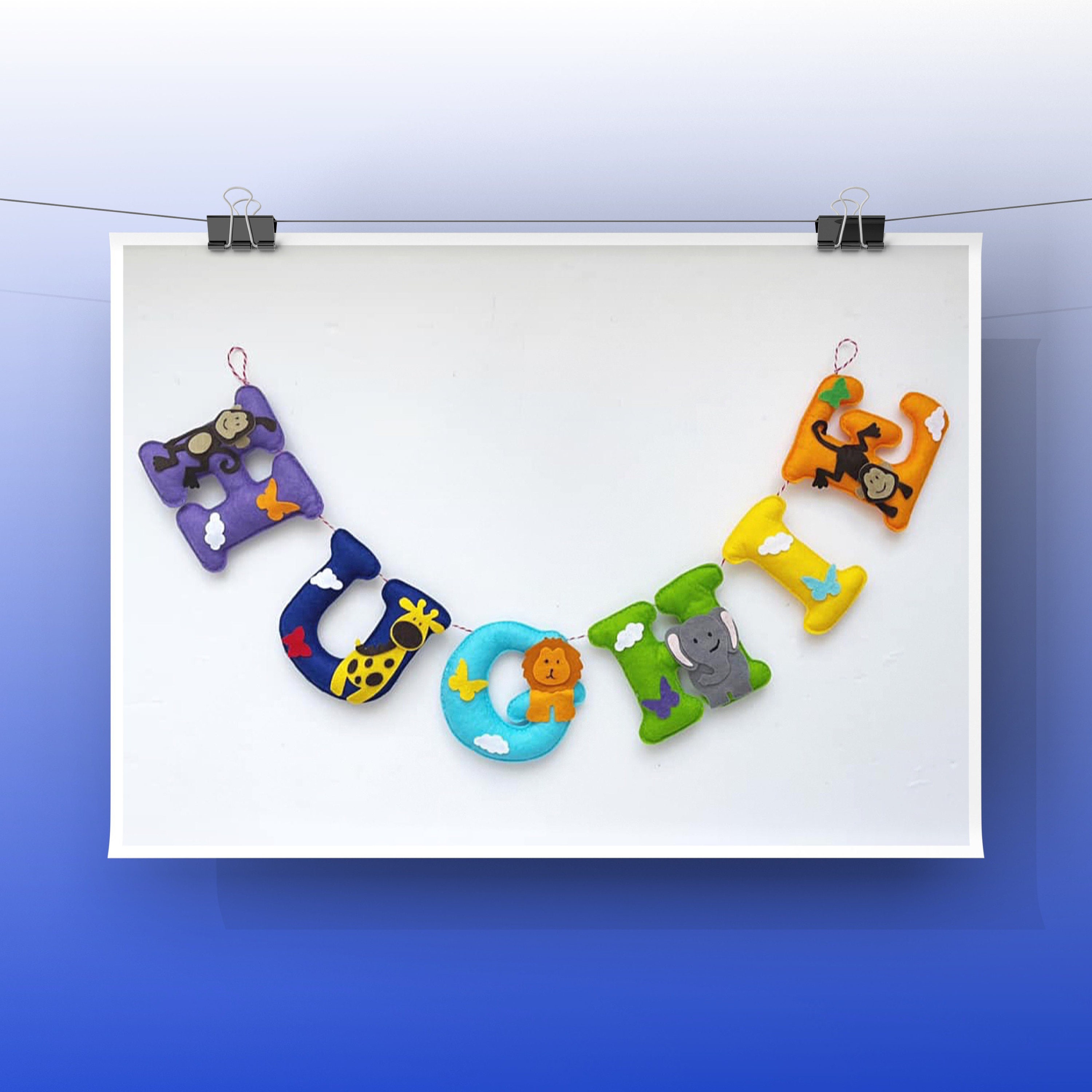 Jungle Name Garland Nursery Decor Handmade Wall Hanging Etsy UK