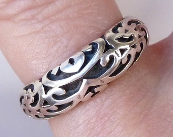 JALI Tribal Heavy Celtic Ring Solid Silver SilverSari YSAR1092