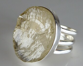 CITRINE Statement Ring Solid Silver (US 9) SilverSari YGR1646
