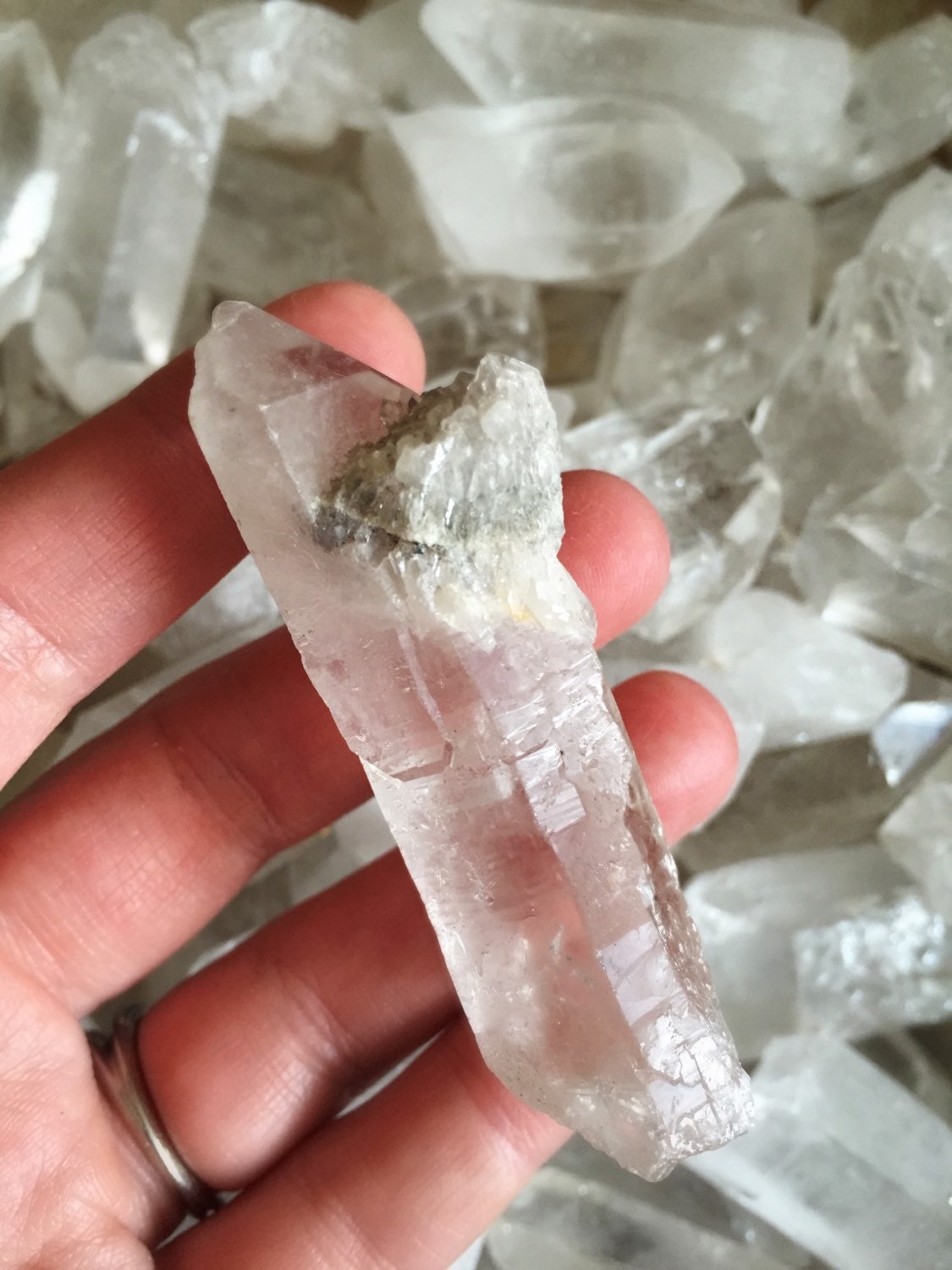Lot Quartz Crystals Bulk Bulk Quartz Small Flat Rate Box Etsy