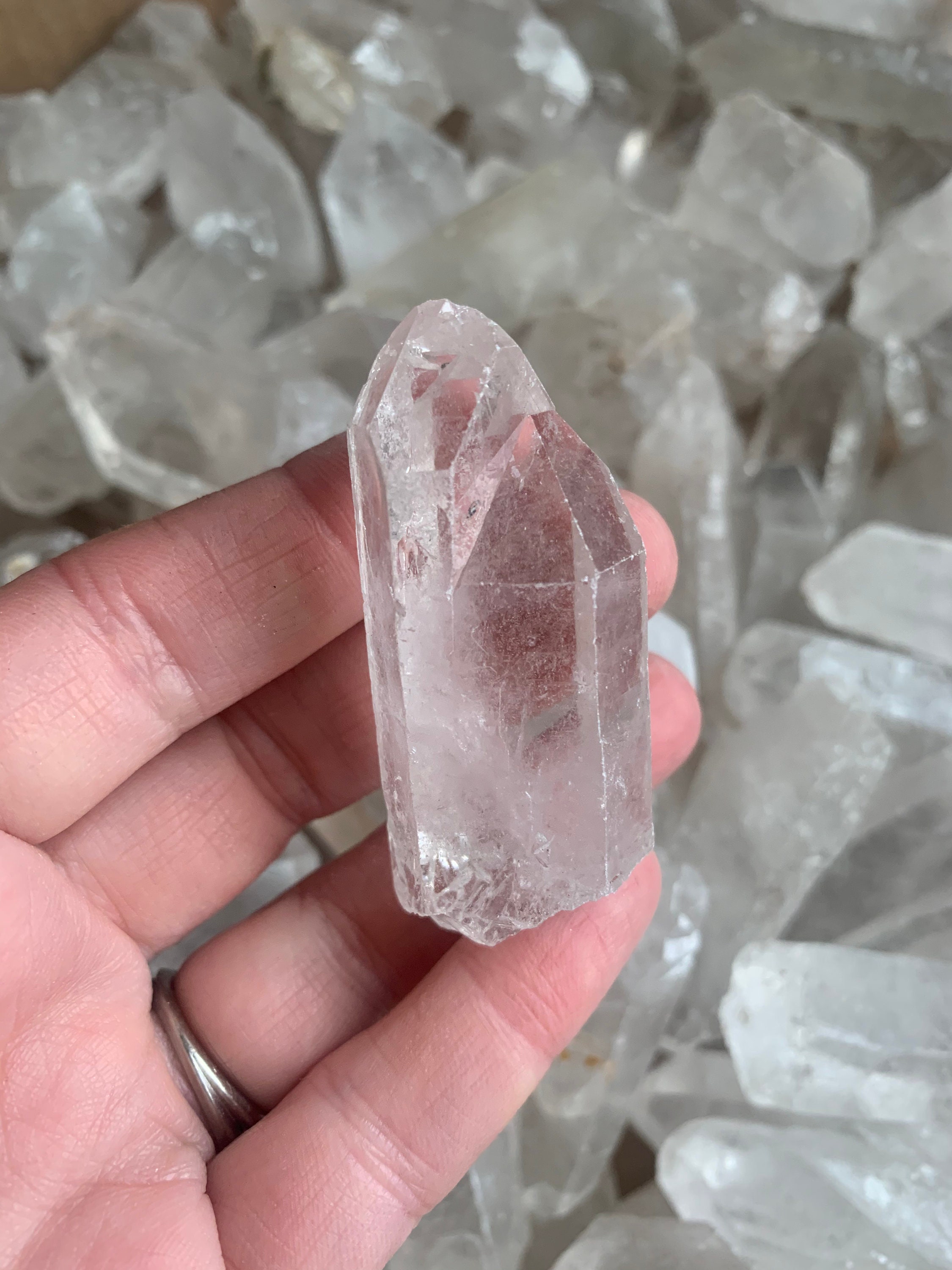 Lot Quartz Crystals Bulk Bulk Quartz Small Flat Rate Box Etsy