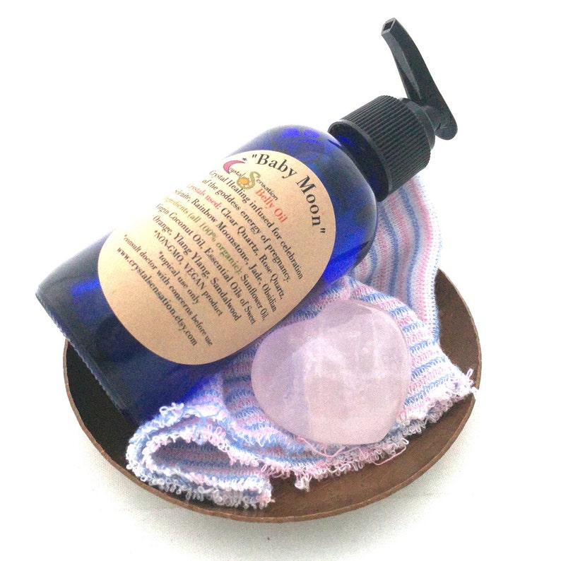 Baby Moon Belly Oil Pregnancy Massage Oil Organic Etsy