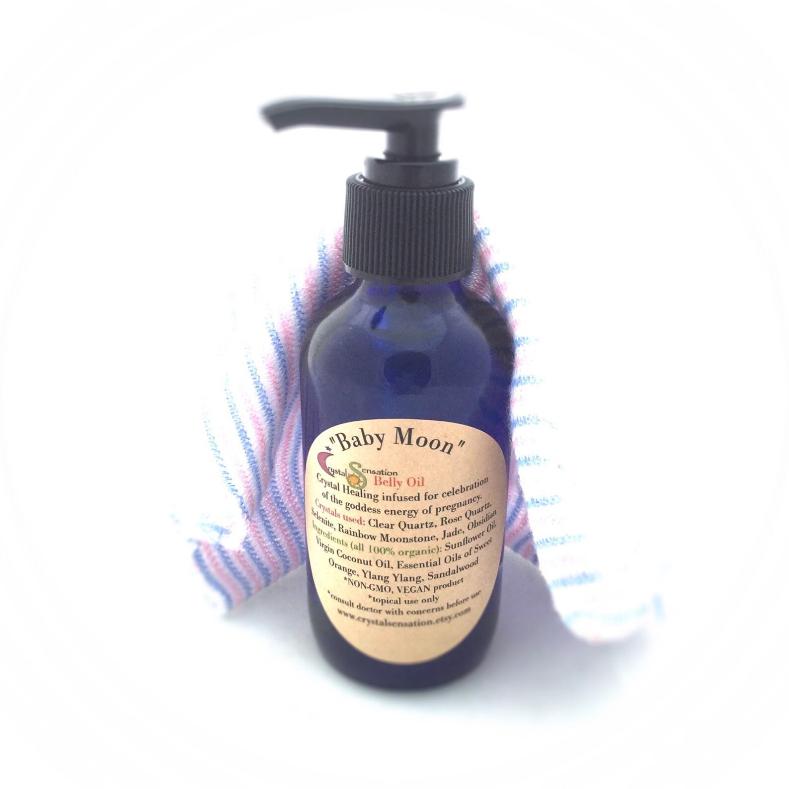 Baby Moon Belly Oil Pregnancy Massage Oil Organic Etsy