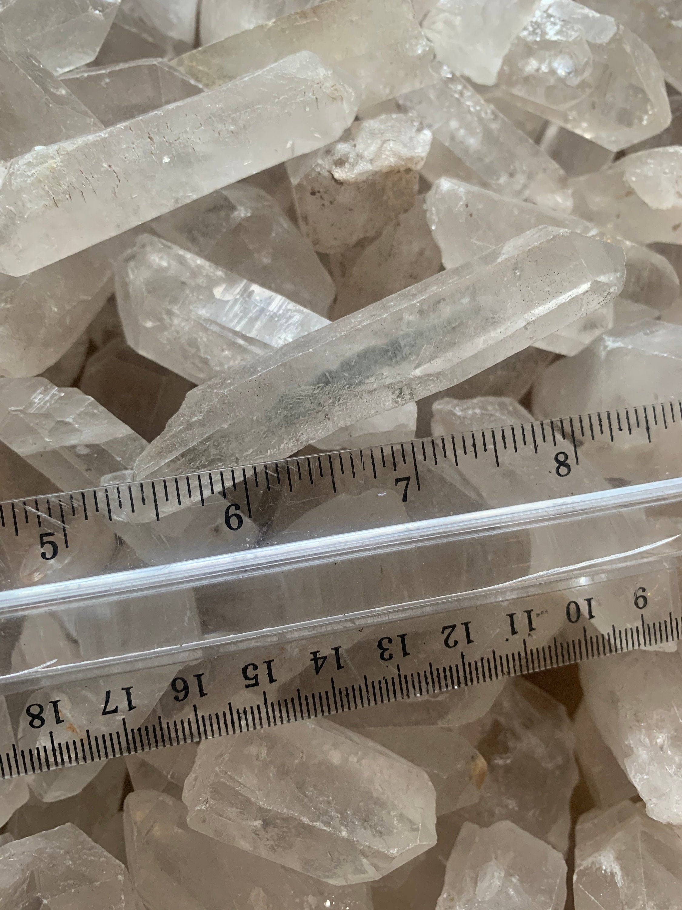 Lot Quartz Crystals Bulk Bulk Quartz Small Flat Rate Box Etsy