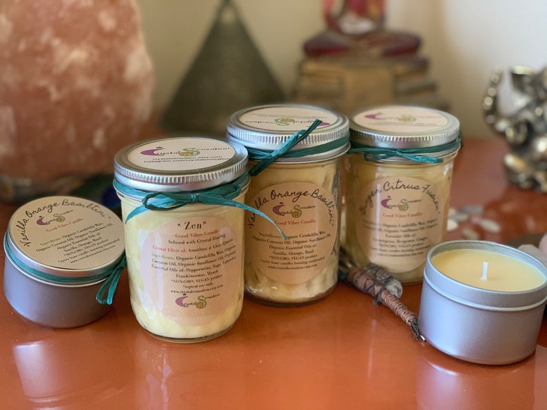 ZEN Candle Vegan Candle Candelilla Candle Essential Oil Etsy