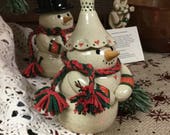 Free Shipping | OOAK snowman |  Handmade ceramic snowman | Handmade snowmen | Snowman collectible | Snowmen | Snowman Art